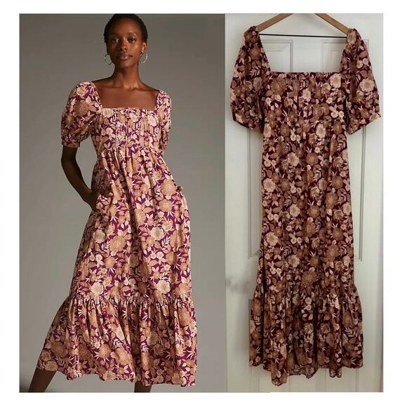 Anthropologie Favorite Daughter The Mirka Dress | Organic Cotton | 12 | NWT - Picture 1 of 16